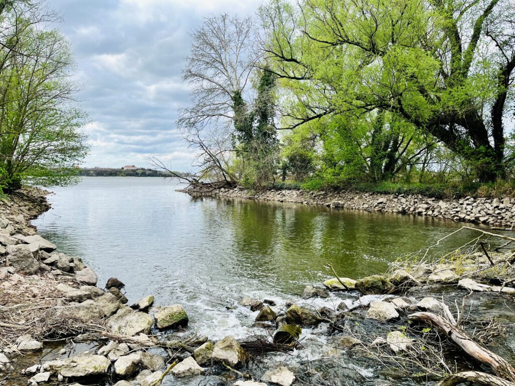 Által-ér a Duna egyik jobb oldali mellékfolyója Komárom-Esztergom vármegyében a parton nagyobb kövek és zöld növényzet