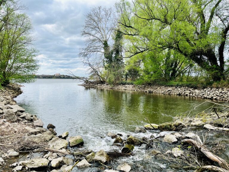 Által-ér a Duna egyik jobb oldali mellékfolyója Komárom-Esztergom vármegyében a parton nagyobb kövek és zöld növényzet